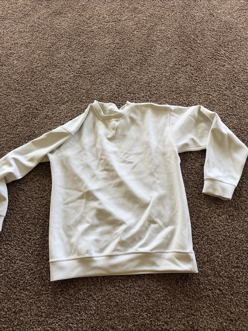 lululemon athletica Cream Crewneck Sweatshirt size M/L?